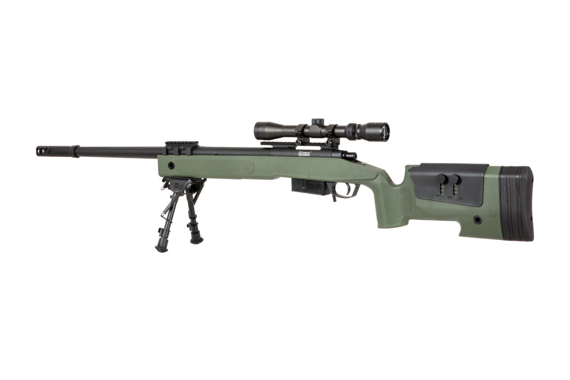 SA-CORE ™ S03 replica sniper rifle with scope and bipod - olive