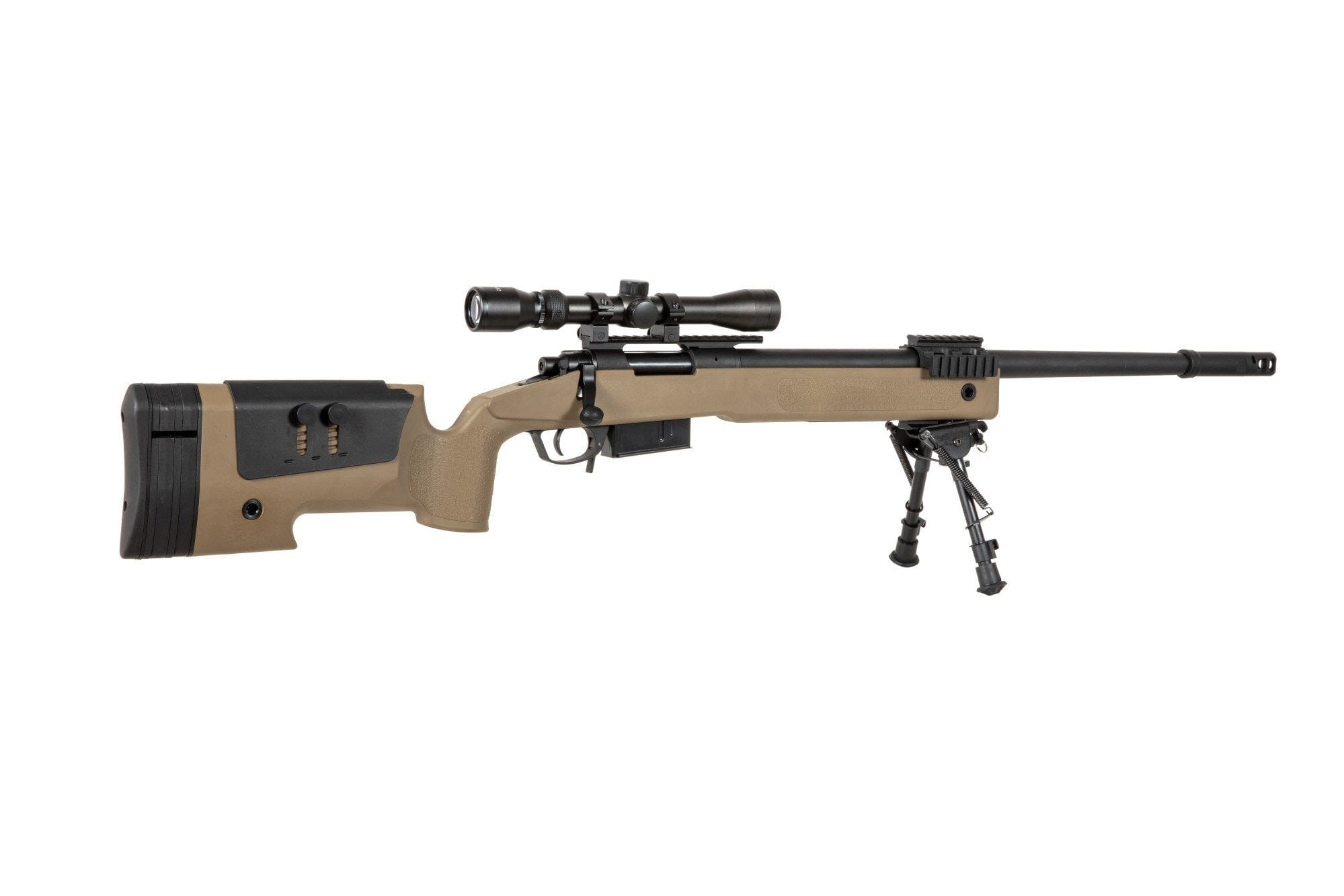 SA-CORE ™ S03 replica sniper rifle with scope and bipod - tan