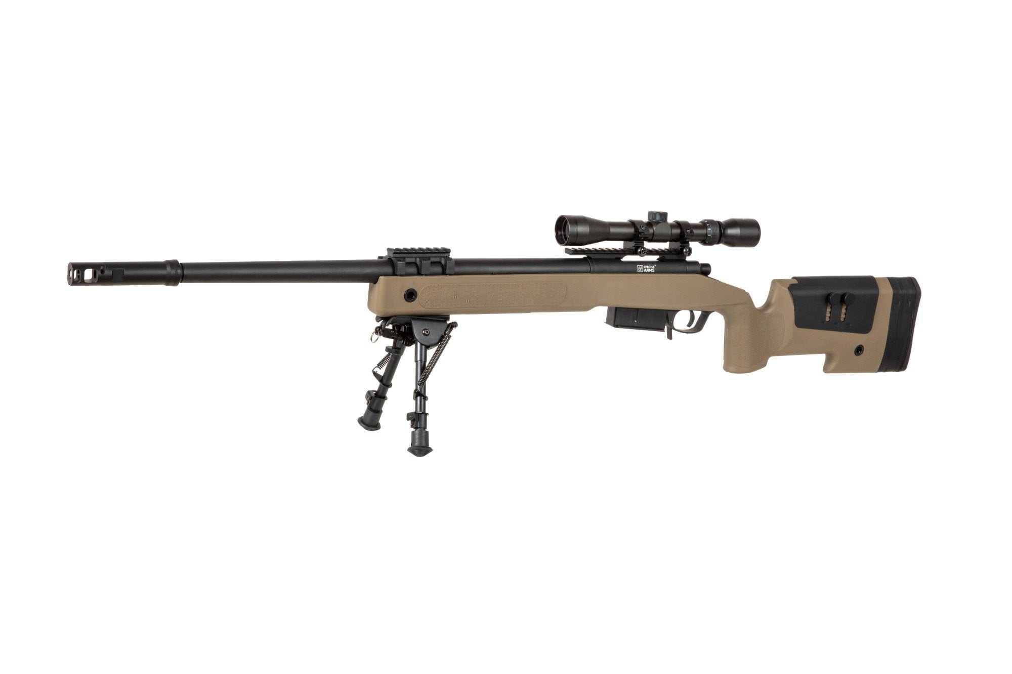 SA-CORE ™ S03 replica sniper rifle with scope and bipod - tan