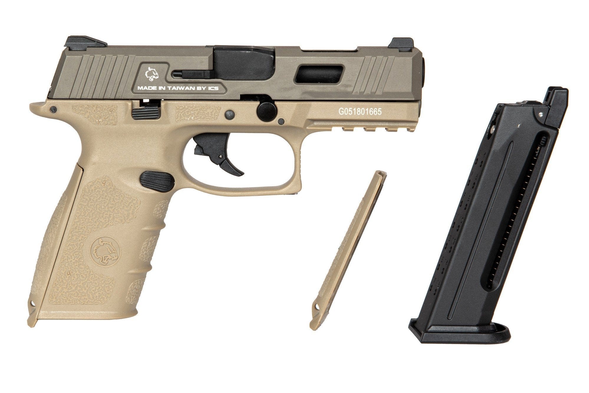 BLE-XFG Pistol Replica - tan by ICS on Airsoft Mania Europe