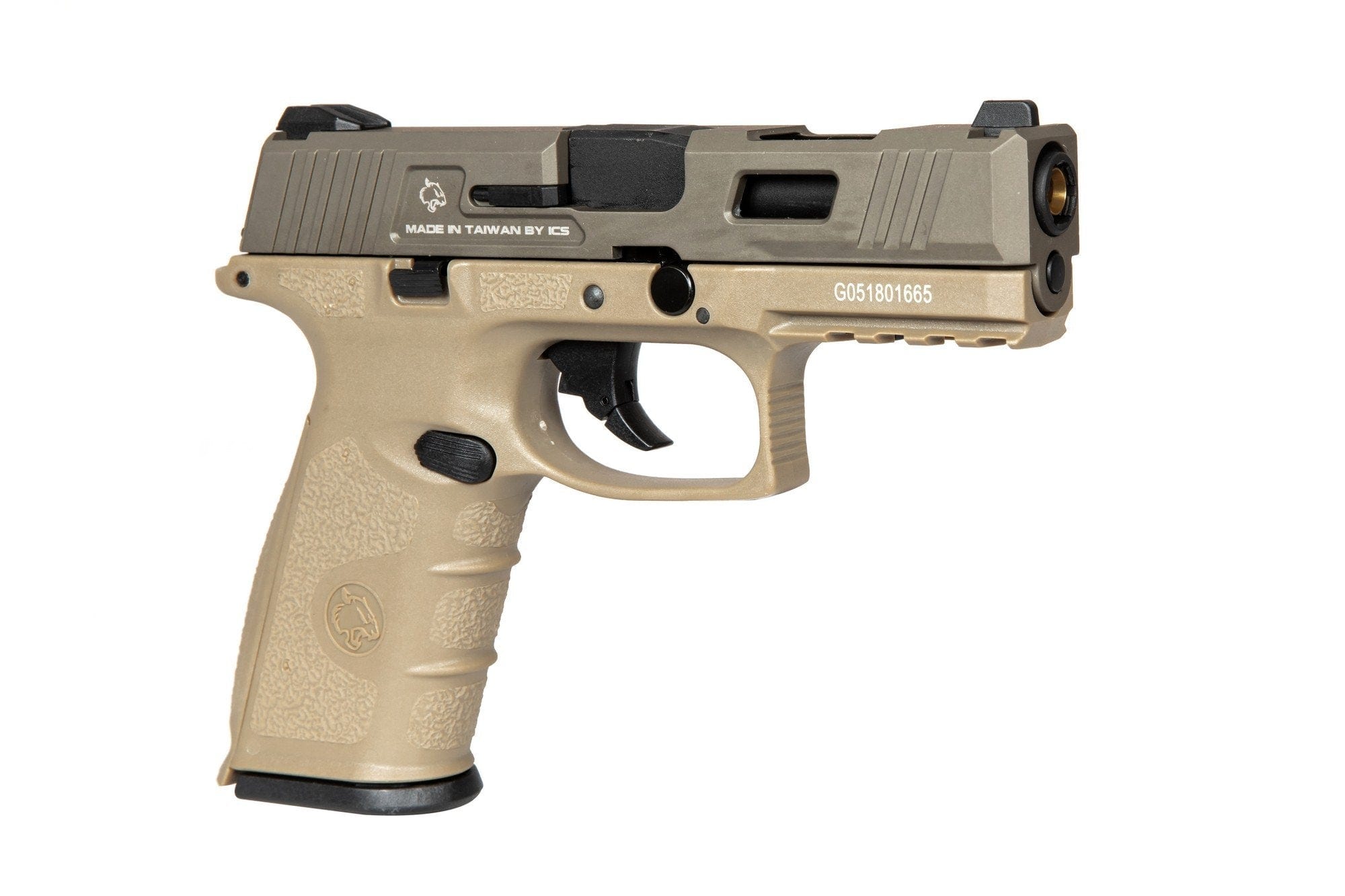 BLE-XFG Pistol Replica - tan by ICS on Airsoft Mania Europe