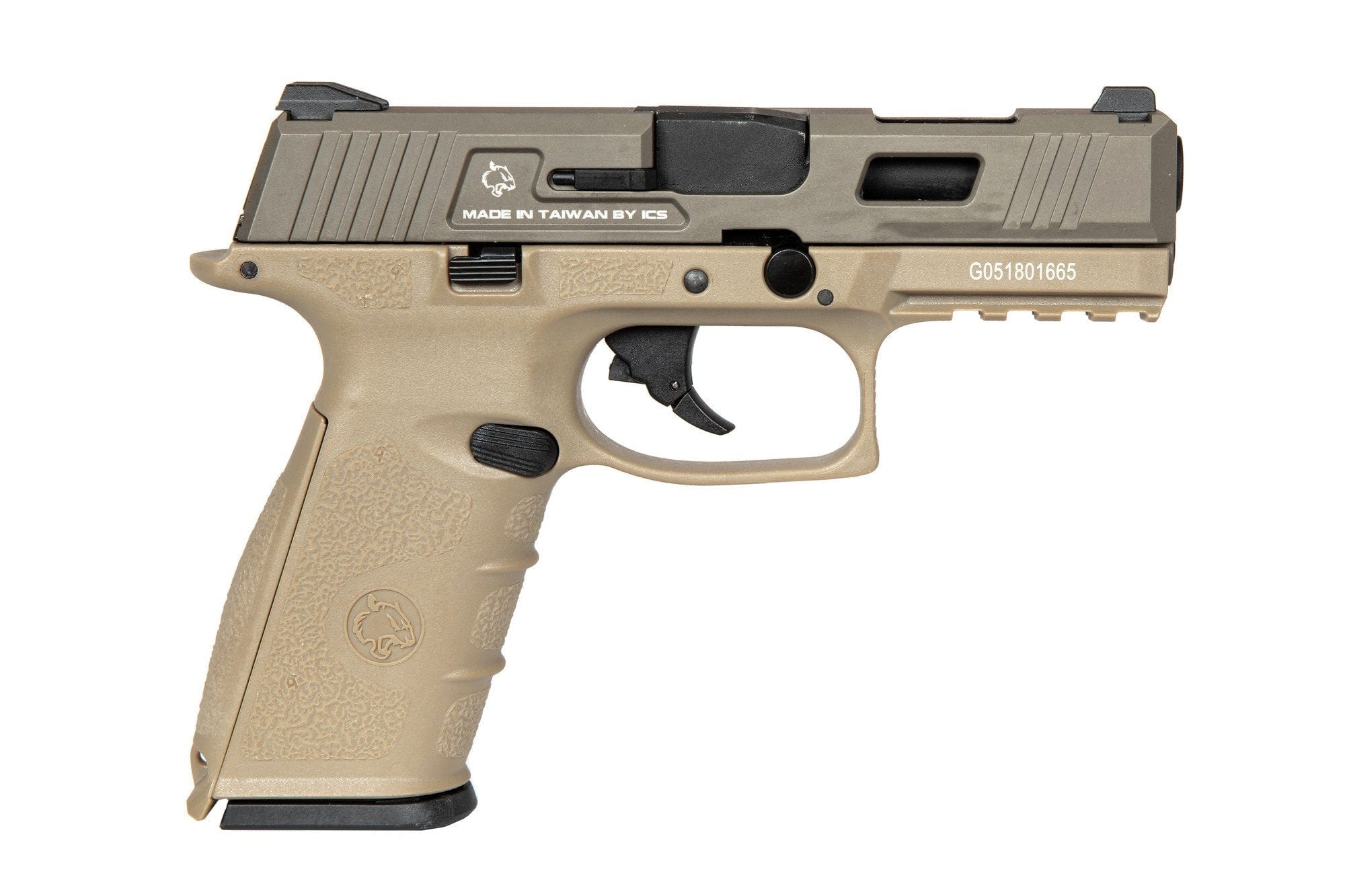 BLE-XFG Pistol Replica - tan by ICS on Airsoft Mania Europe
