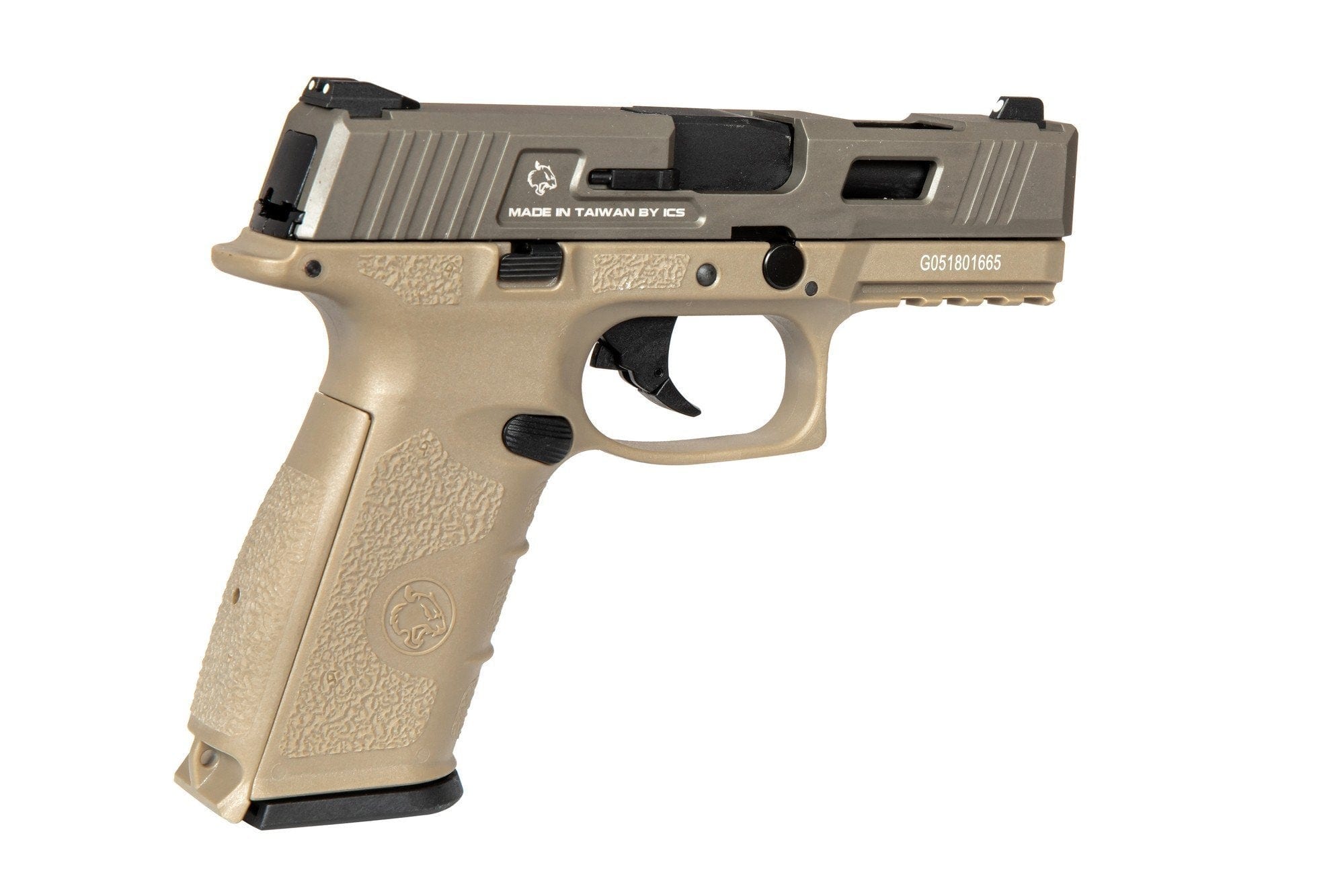 BLE-XFG Pistol Replica - tan by ICS on Airsoft Mania Europe