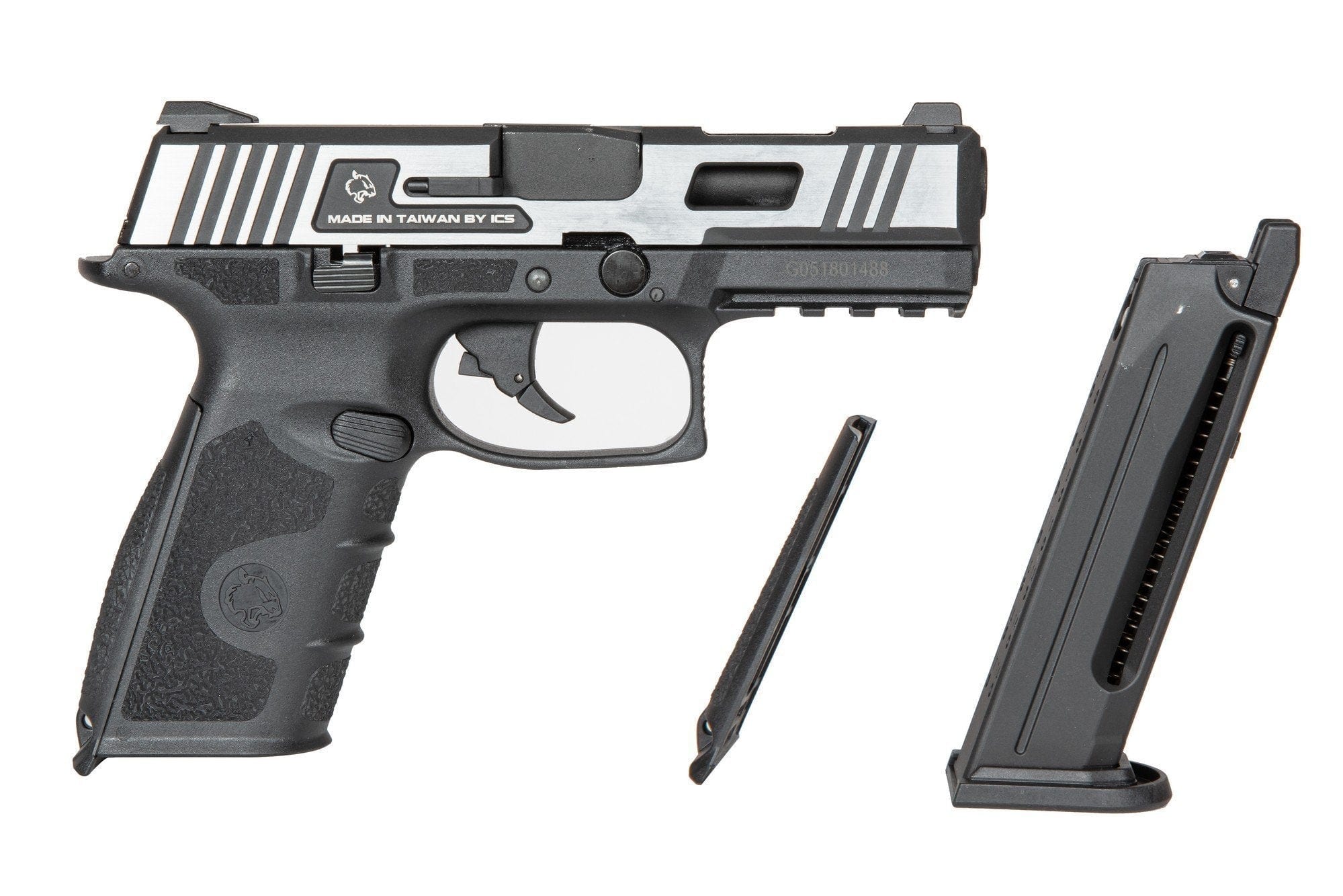 BLE-XFG Pistol Replica - black / silver by ICS on Airsoft Mania Europe