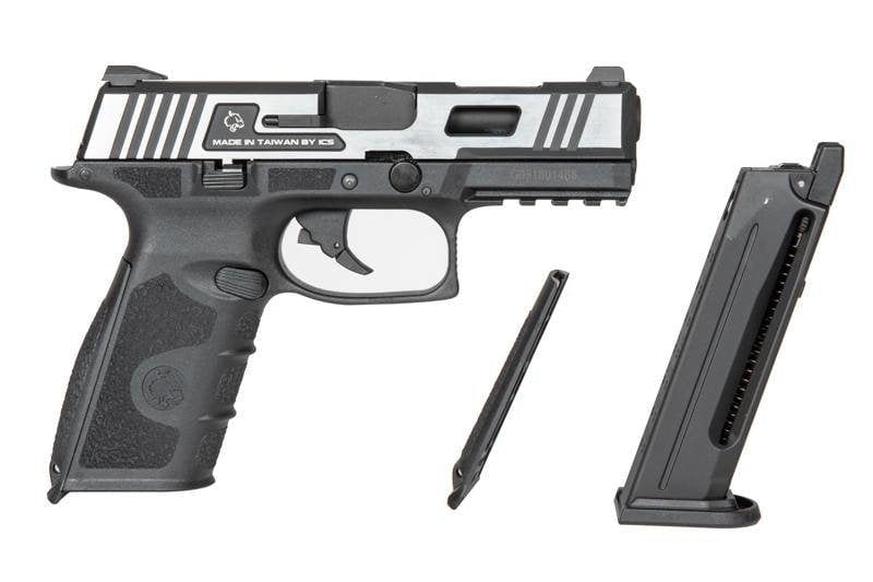BLE-XFG Pistol Replica - black / silver by ICS on Airsoft Mania Europe