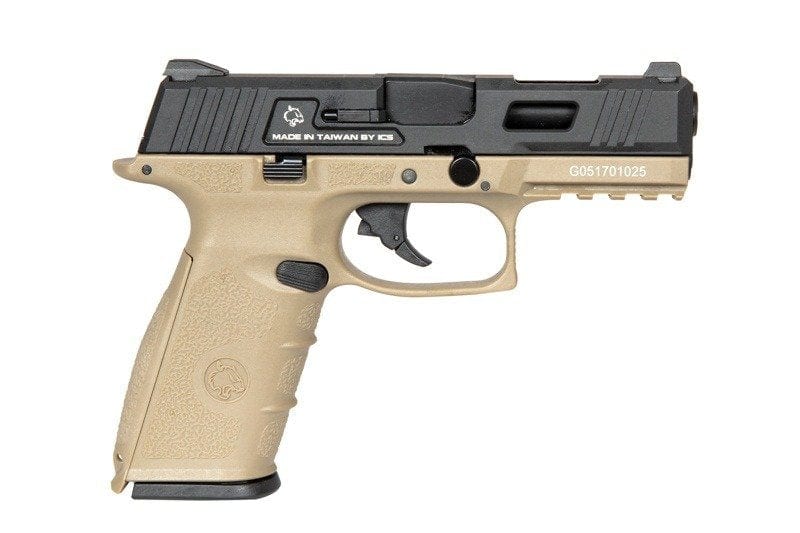 BLE-XFG Pistol Replica - tan / black by ICS on Airsoft Mania Europe