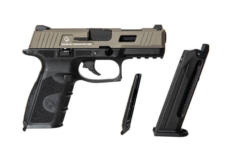 BLE-XFG Pistol Replica - black / tan by ICS on Airsoft Mania Europe