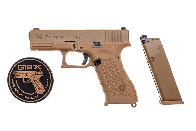 Airsoft GLOCK 19 X Gas GBB Pistol - Coyote Brown