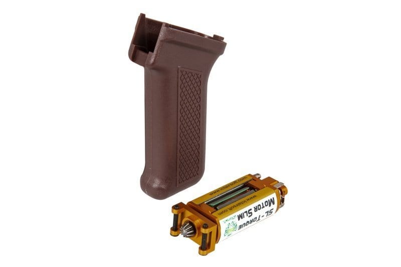 Slim Pistol Grip + SL-Torque Motor for AK Replicas - Dark Red