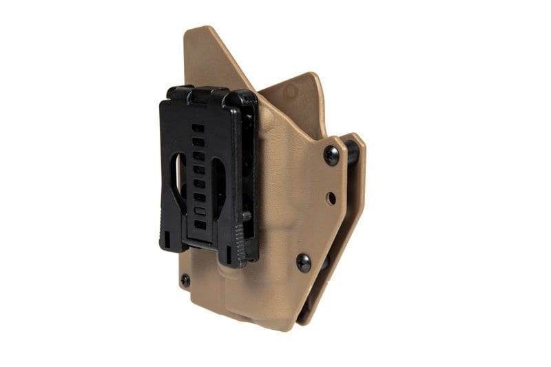 Composite Holster for G17 Replicas with Tactical Flashlight - Dark Earth by FMA on Airsoft Mania Europe