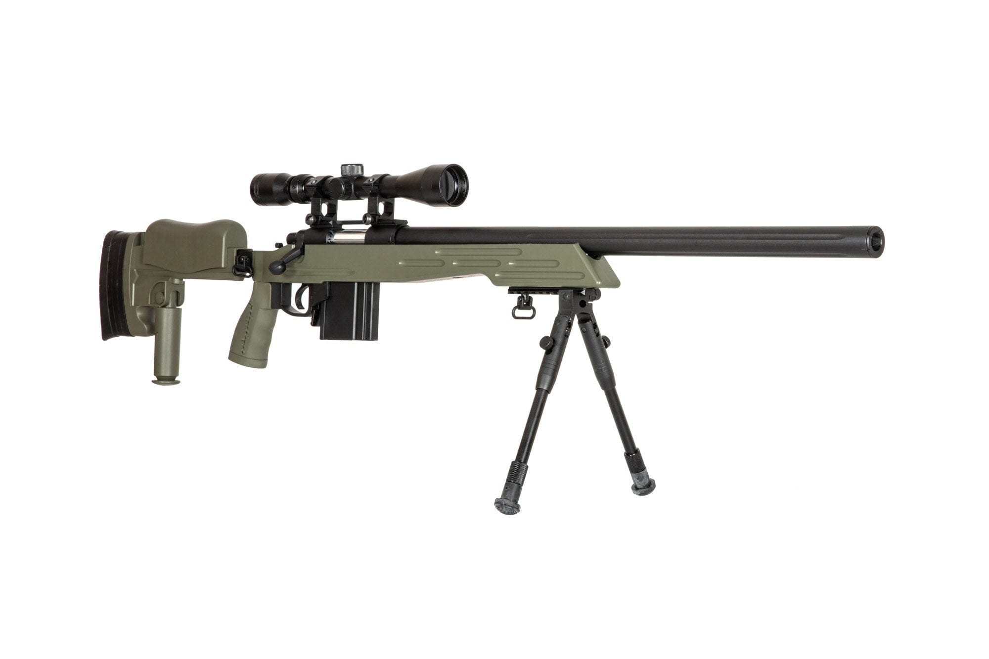 Sniper Rifle with scope and bipod MB4413D - OD