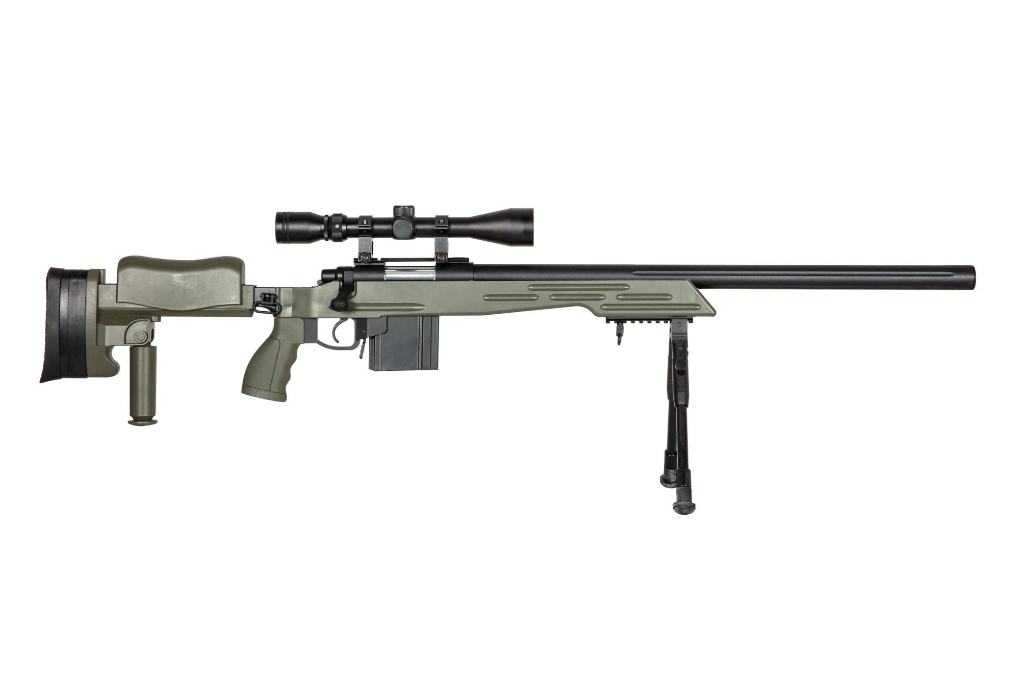 Sniper Rifle with scope and bipod MB4413D - OD