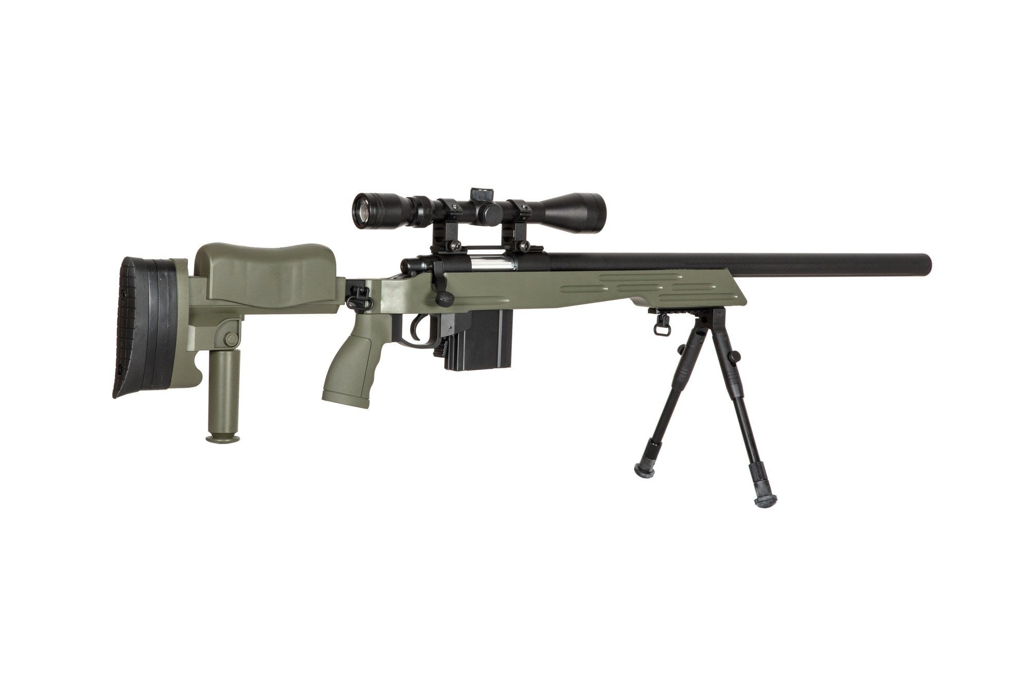 Sniper Rifle with scope and bipod MB4413D - OD