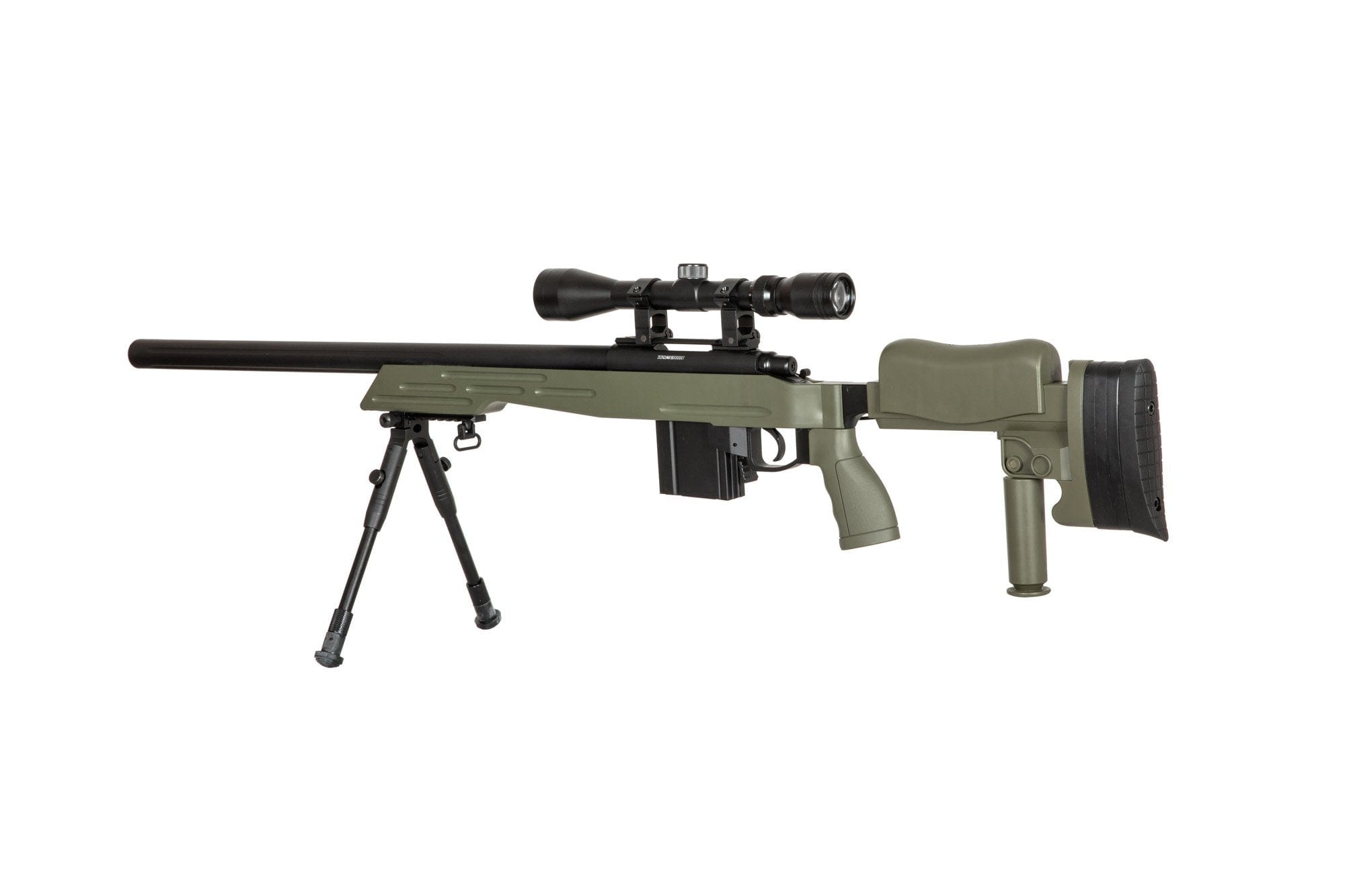 Sniper Rifle with scope and bipod MB4413D - OD