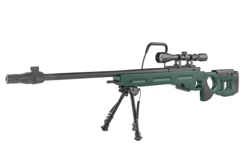SV-98 CORE ™ sniper rifle replica with scope and bipod - green russian