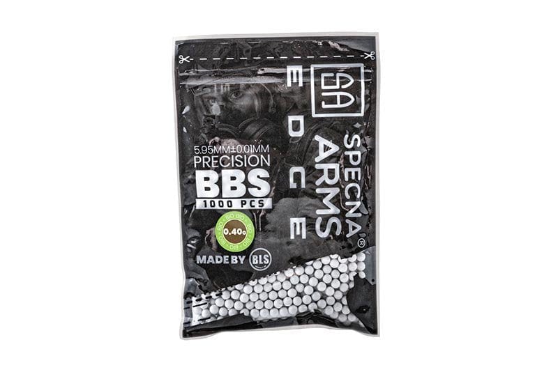 0.40g Specna Arms EDGE™ BIO Precision BBs - 1000 BBs - White