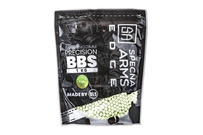 0.25g Specna Arms EDGE™ Tracer BIO Precision BBs - 1kg - Green