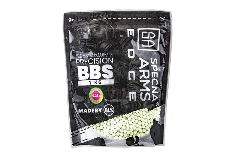 0.28g Specna Arms EDGE™ Tracer BIO Precision BBs - 1kg - Green