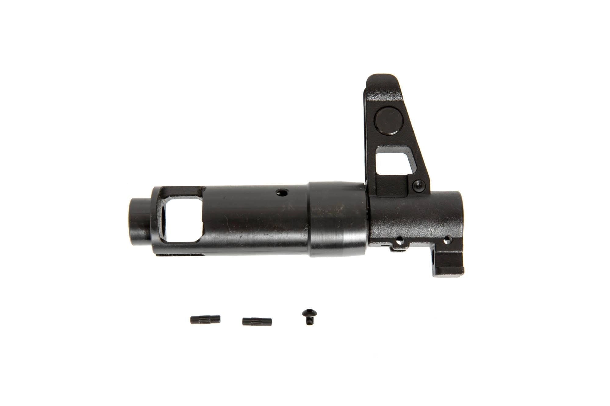 Steel front sight block & muzzle brake for LCK74