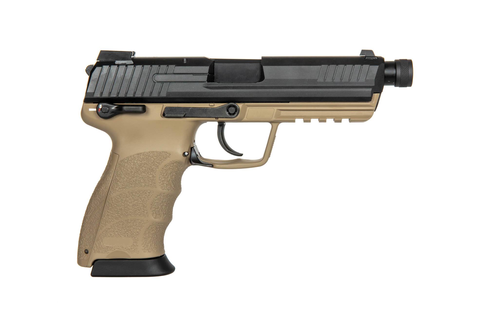 45 Tactical Pistol with Silencer - Tan