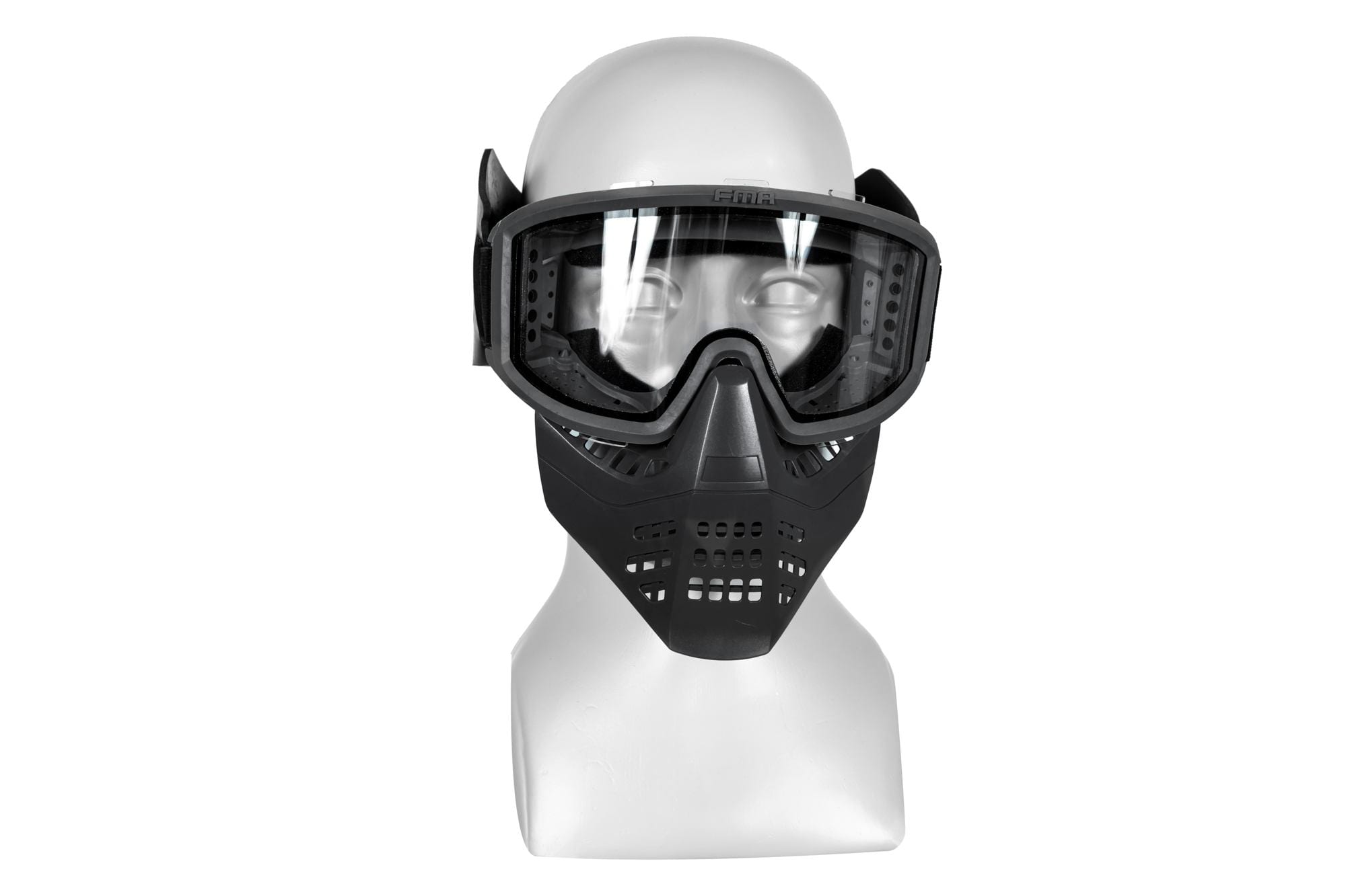 JT Full Face Mask with Goggles - Black by FMA on Airsoft Mania Europe