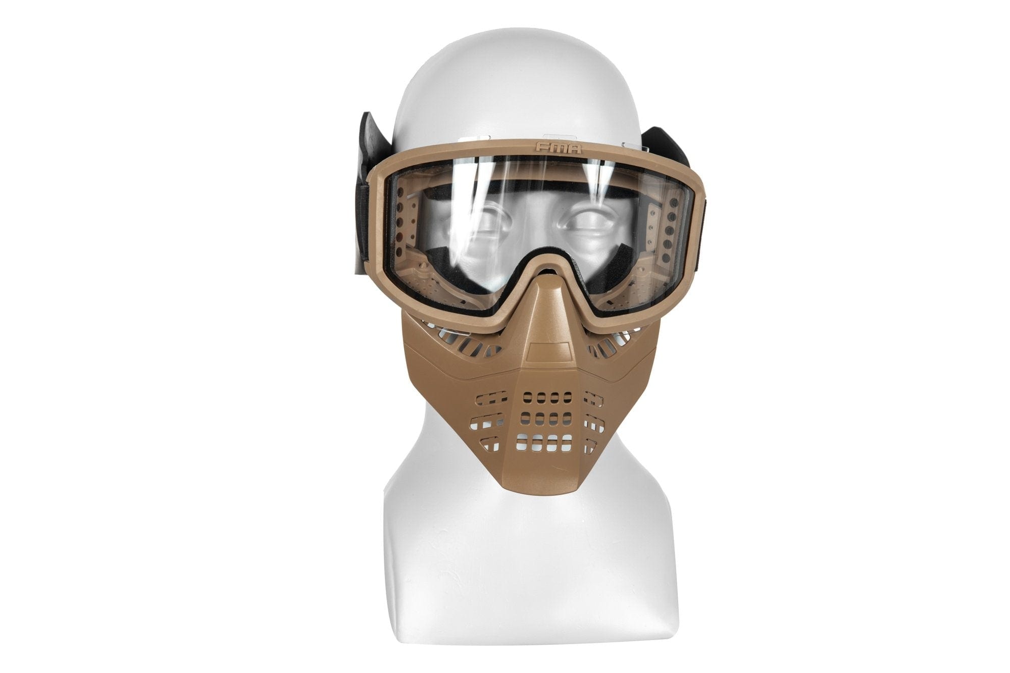 JT Full Face Mask with Goggles - Dark Earth