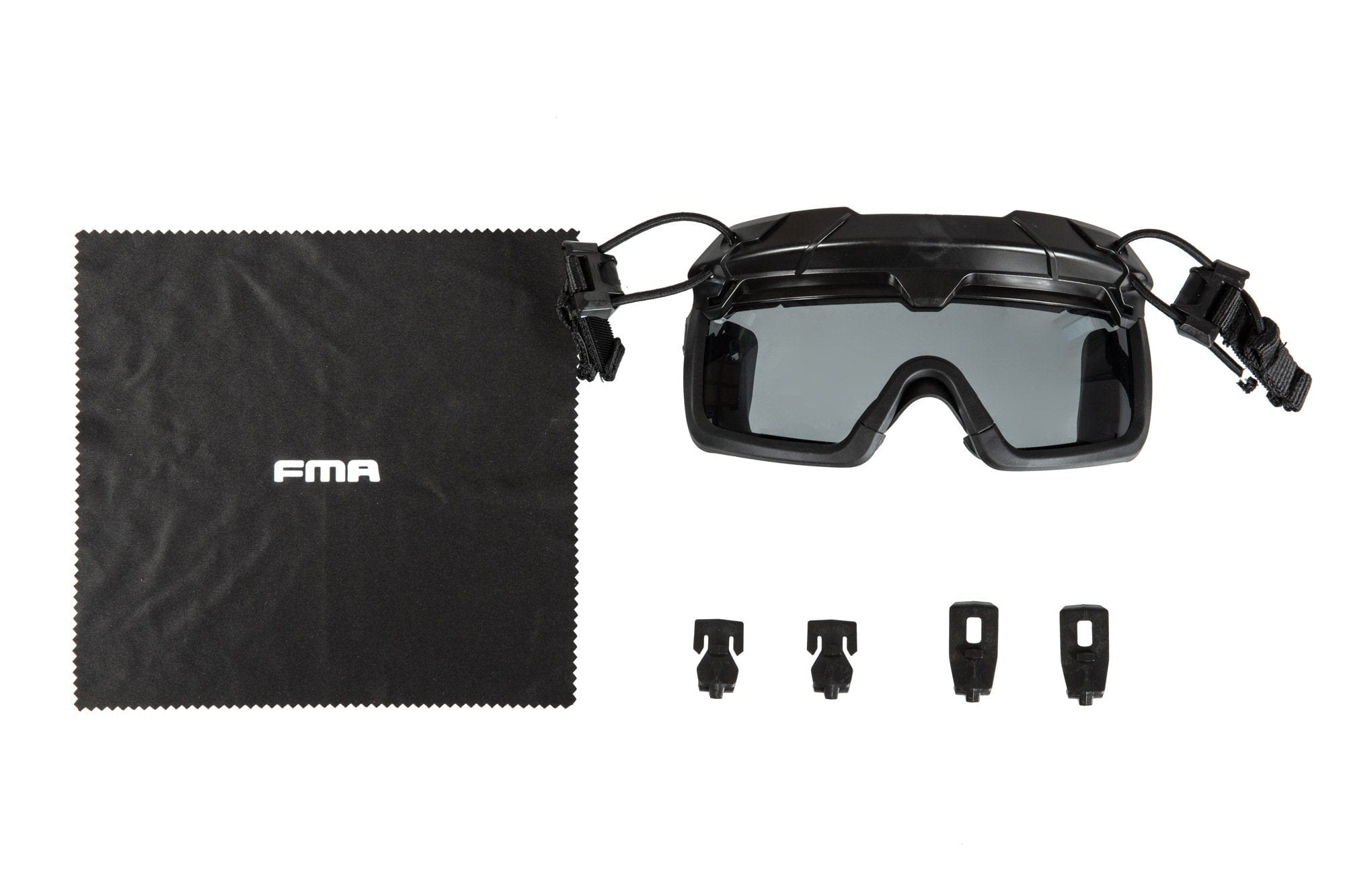 Tactical Goggles for FMA Helmets - Black by FMA on Airsoft Mania Europe