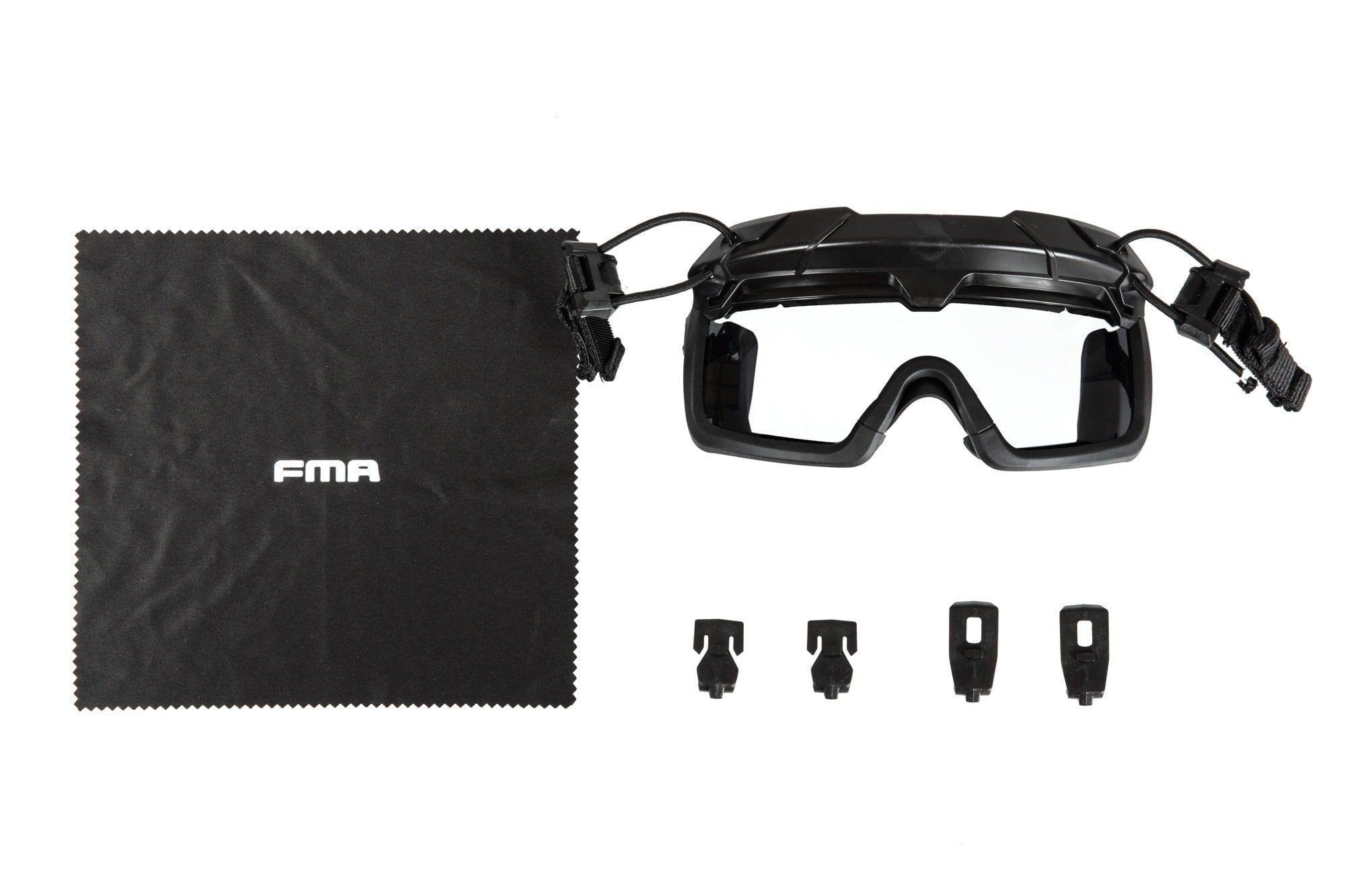 Tactical Goggles for FMA Helmets - Black by FMA on Airsoft Mania Europe