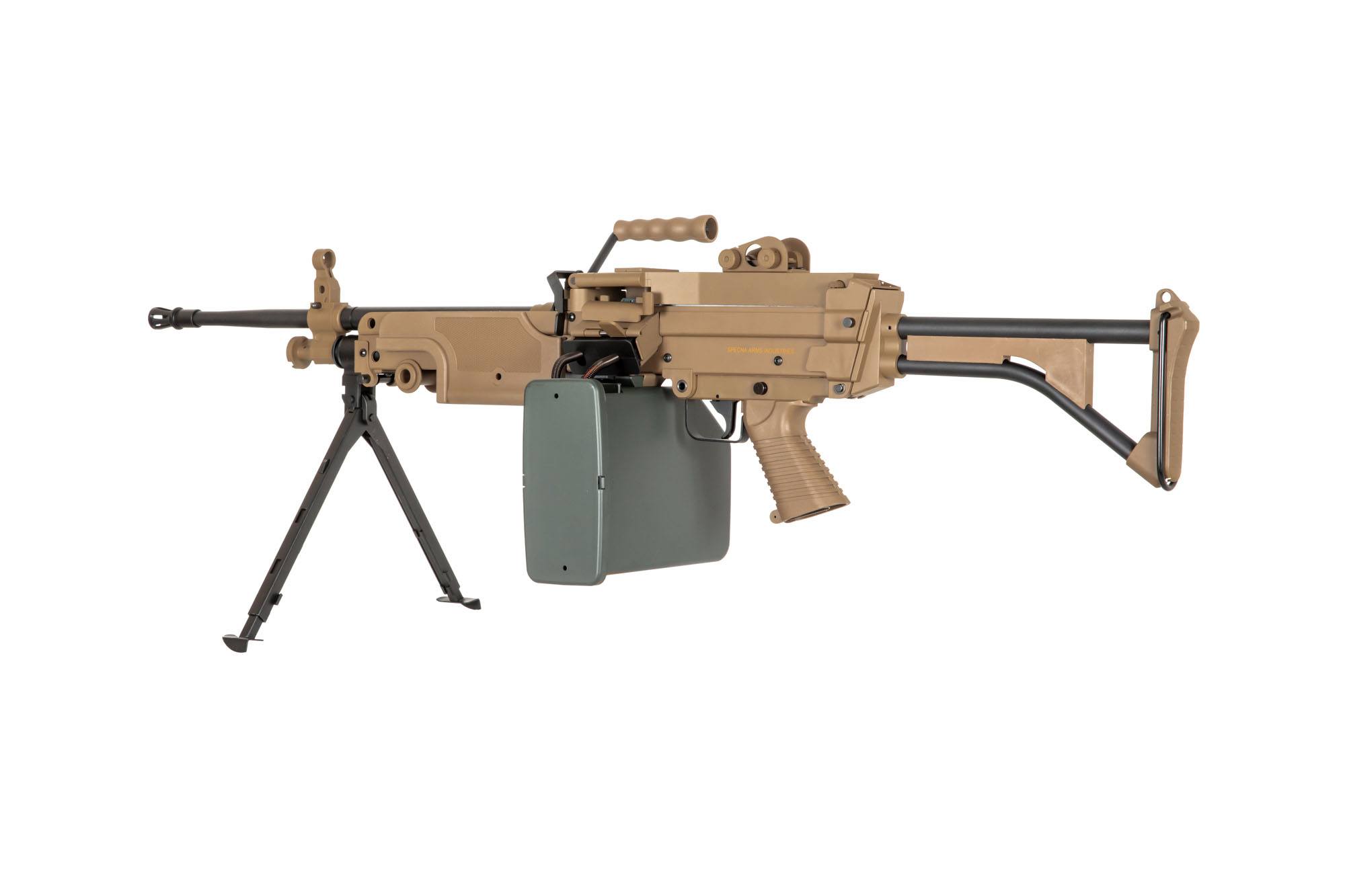 SA-249 MK1 CORE ™ Machine Gun Replica - Tan by Specna Arms on Airsoft Mania Europe