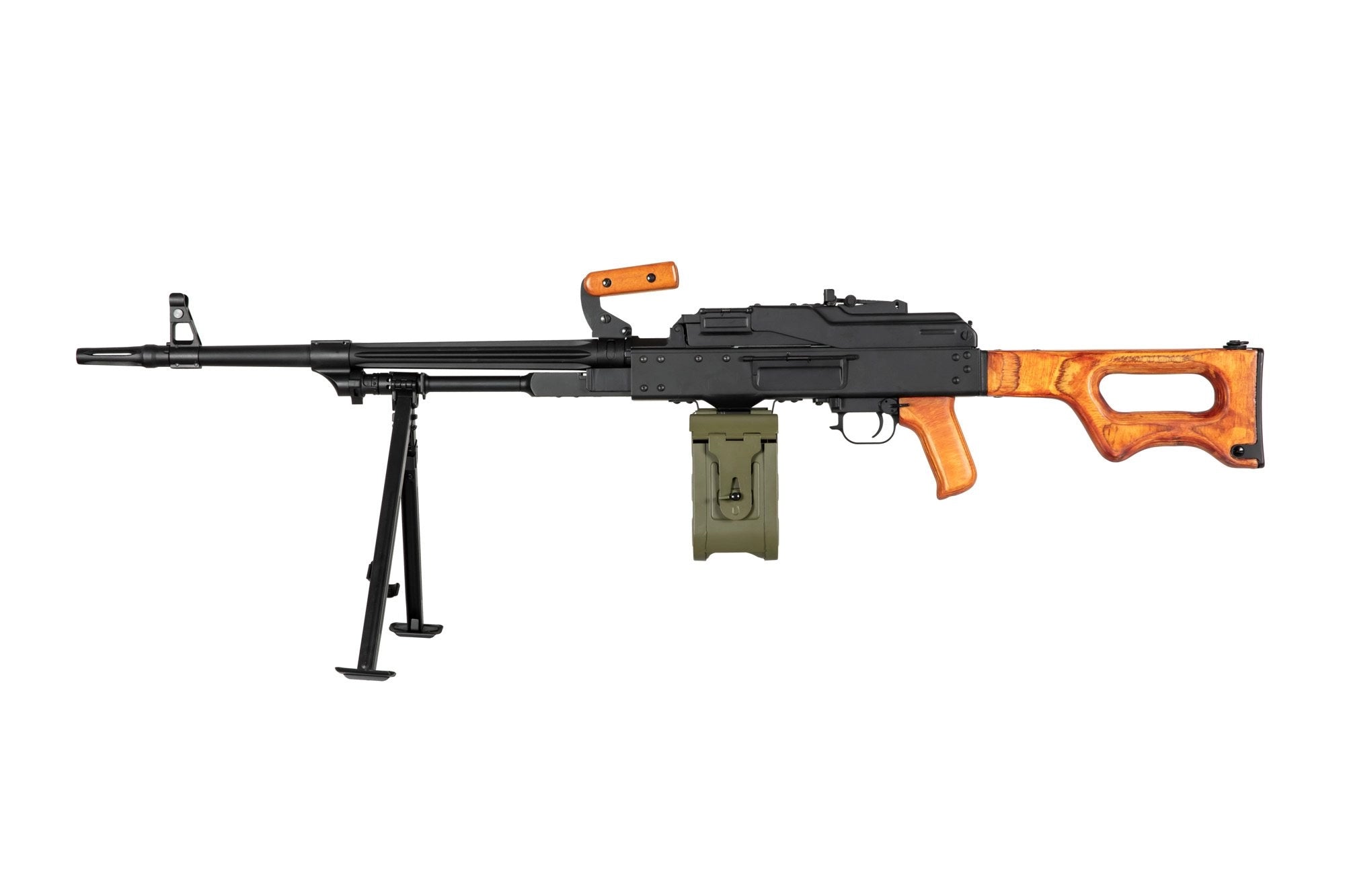 AK-PK Machine Gun Replica with Wooden Elements