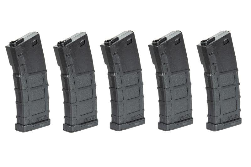 Set of 5 BMAG 140 BB Magazines for M4 - Black