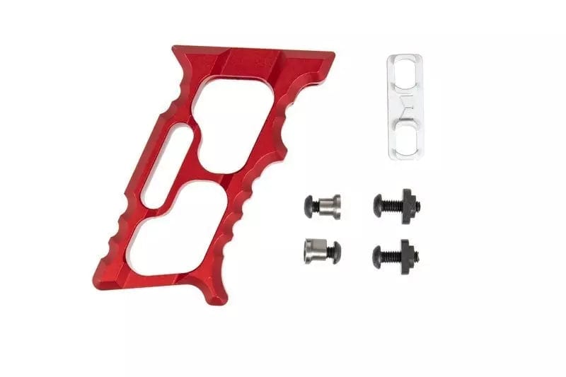 M-LOK/KEYMOD Aluminum Angled Forward Grip - Red