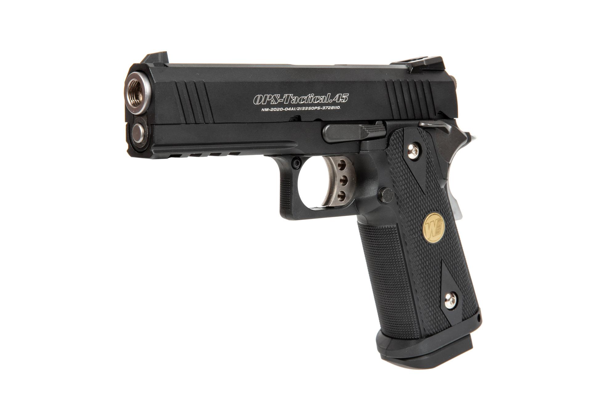 Hi-Capa 4.3 Maple Leaf OPS Special Edition pistol replica - black by WE on Airsoft Mania Europe