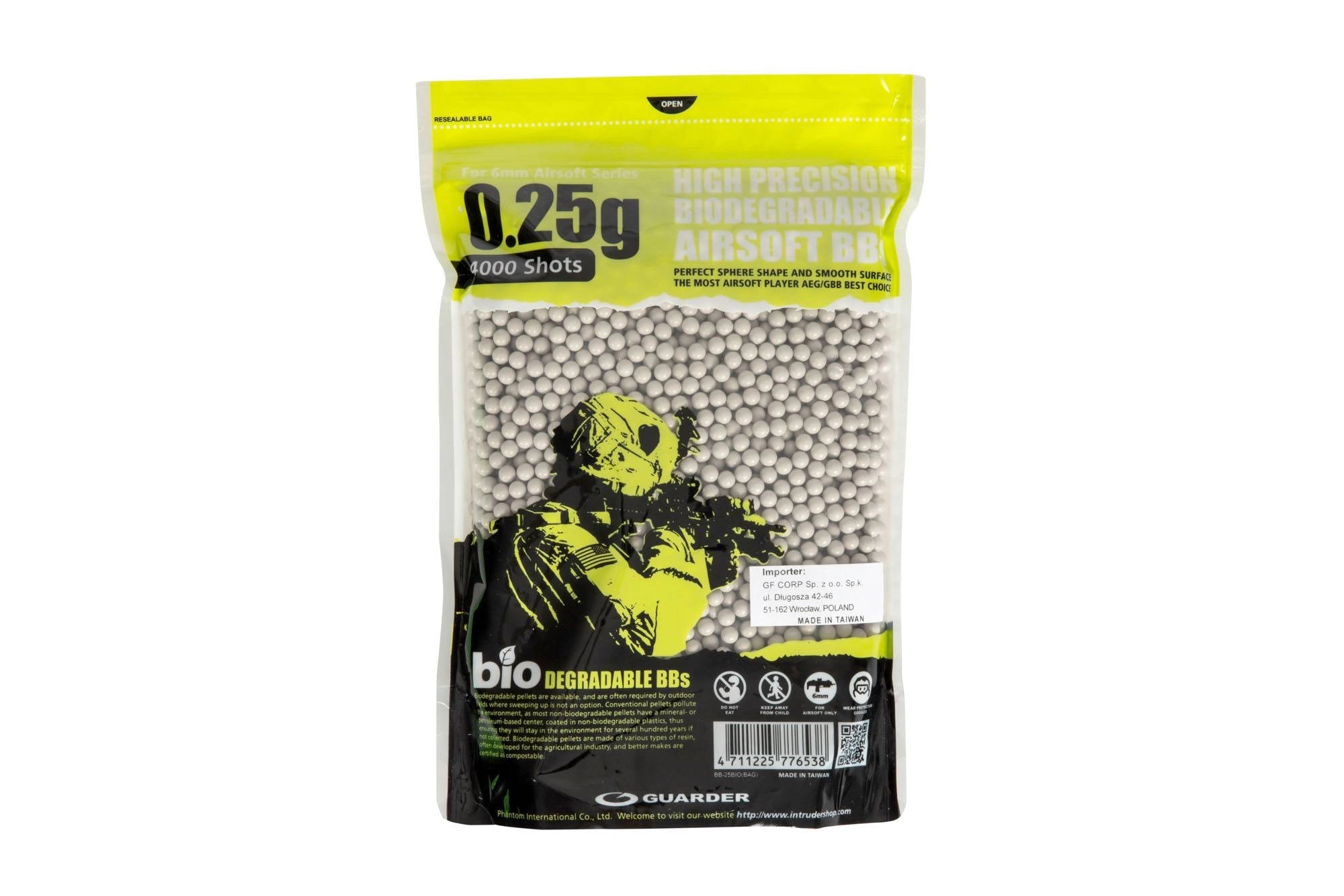High precision Bio BBs 0.25g - 4000 BBs