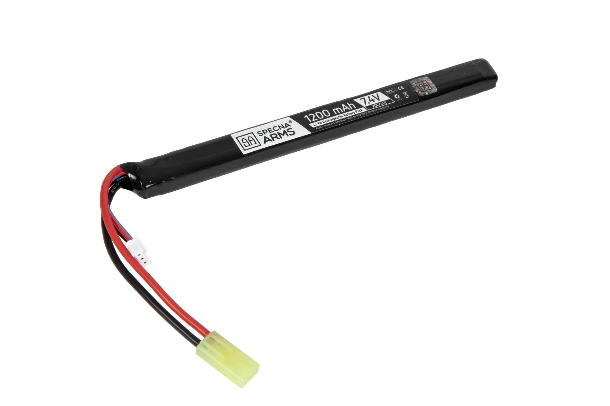 LiPo 7.4V 1200mAh 20C/40C Battery – Tamiya