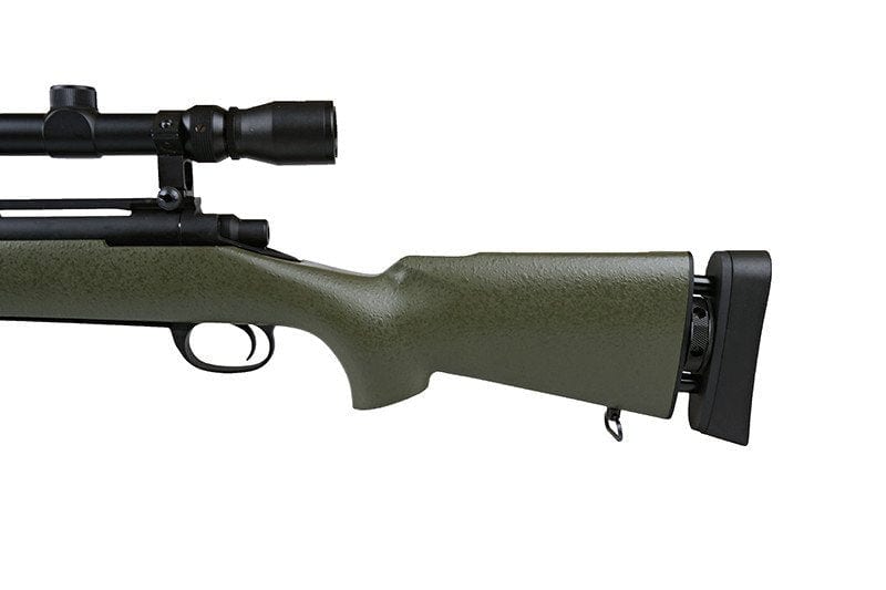 SW-04 Upgraded M24 Sniper Rifle with scope and bipod - olive