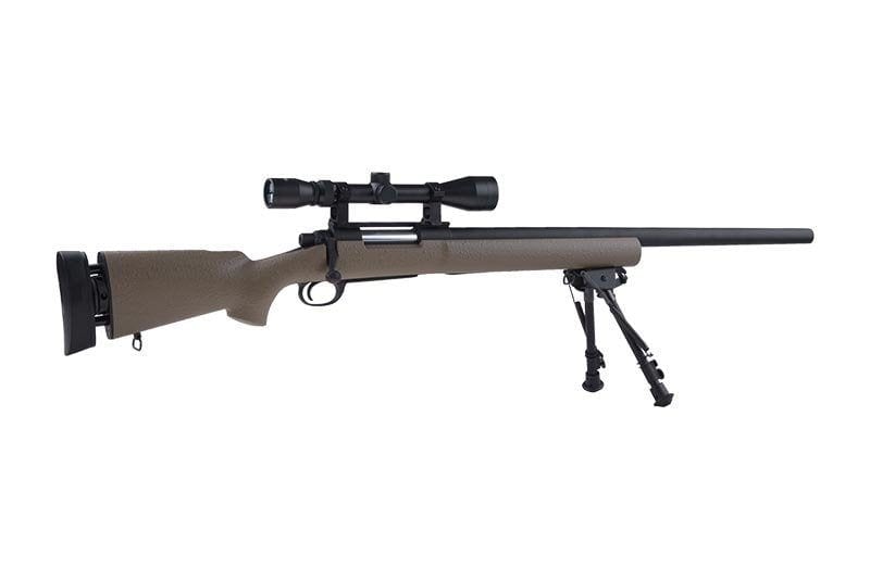 SW-04 Upgraded M24 Sniper Rifle with scope and bipod - tan