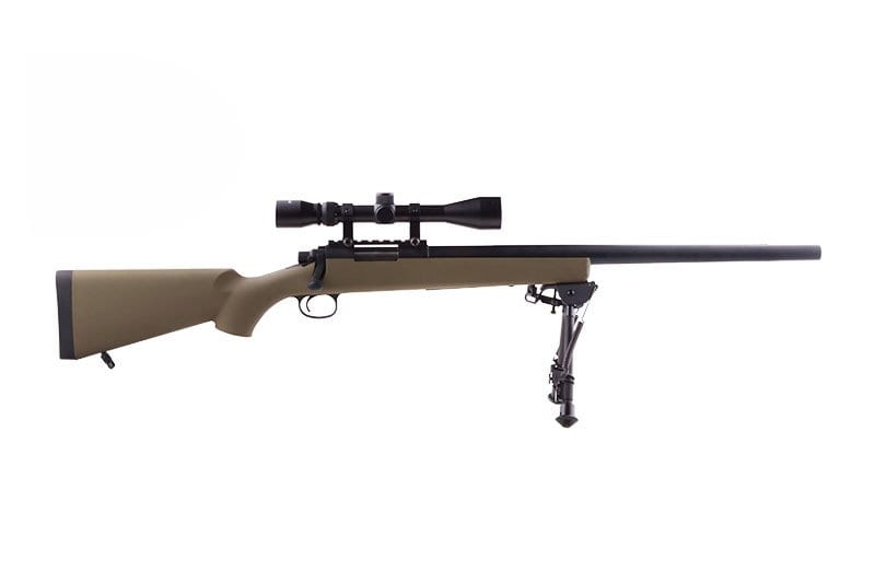 SW-10 Upgraded VSR Sniper Rifle with scope and bipod - tan