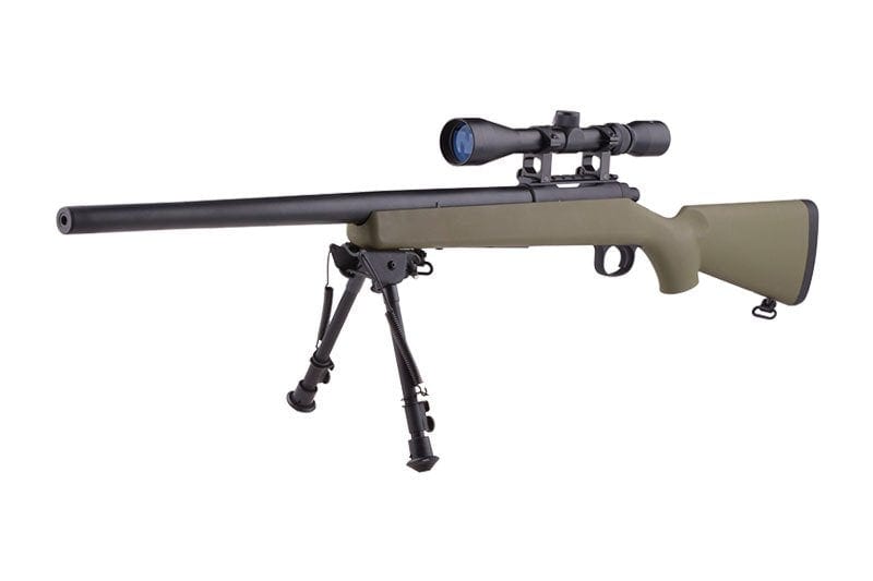 SW-10 Upgraded VSR Sniper Rifle with scope and bipod - tan