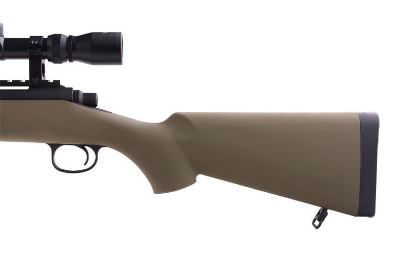 SW-10 Upgraded VSR Sniper Rifle with scope and bipod - tan