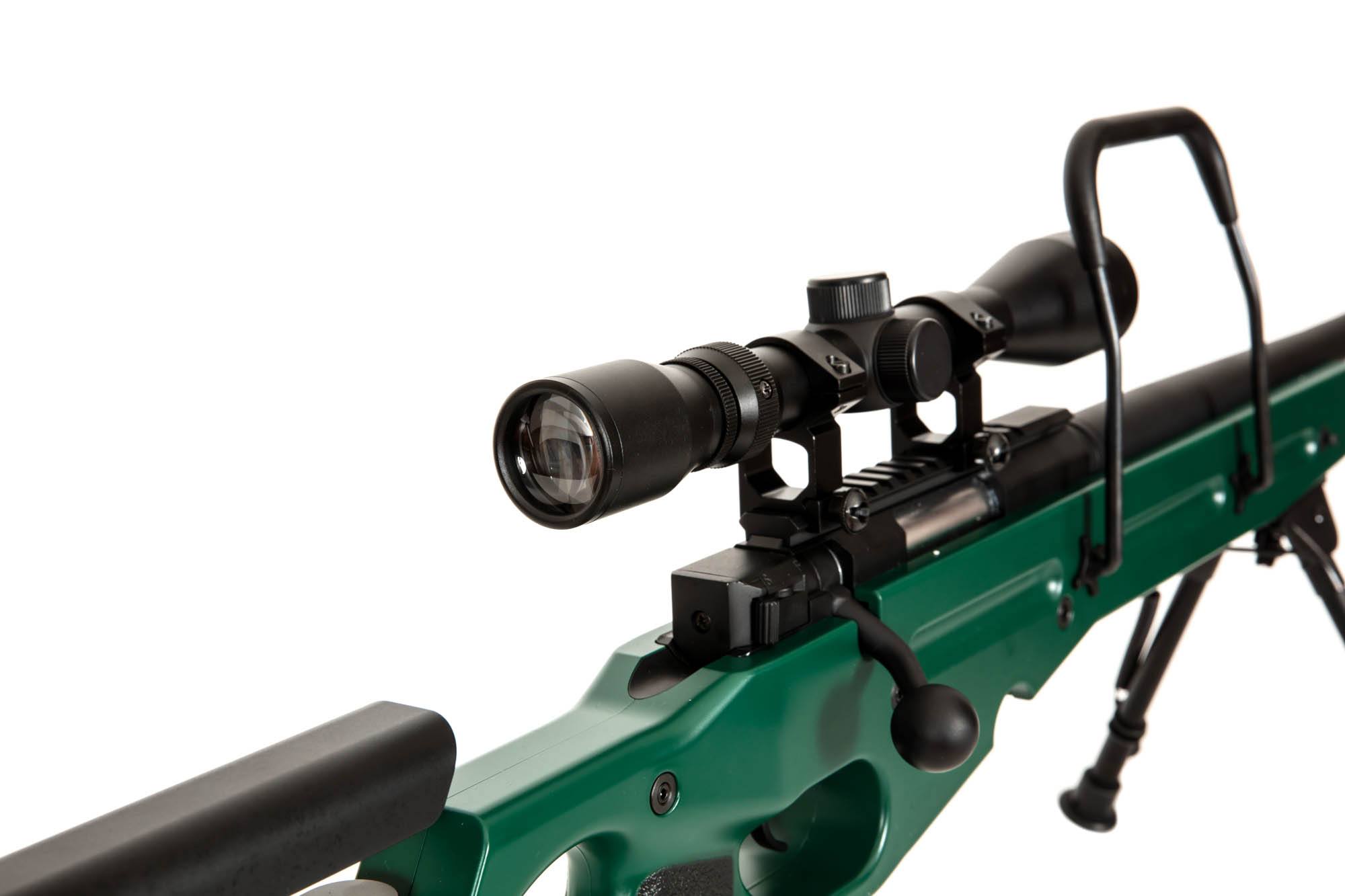 SV-98 sniper (+ bipod + scope + suppressor) russian green