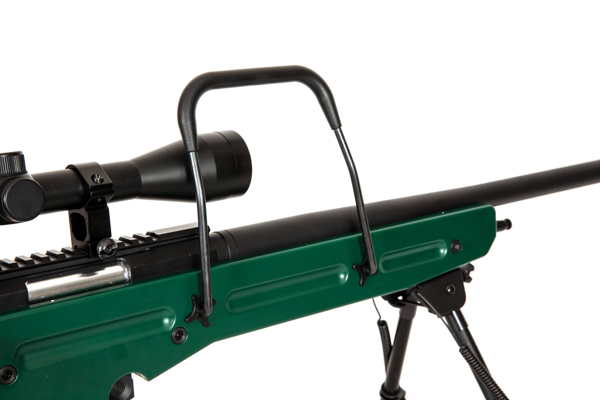 SV-98 sniper (+ bipod + scope + suppressor) russian green