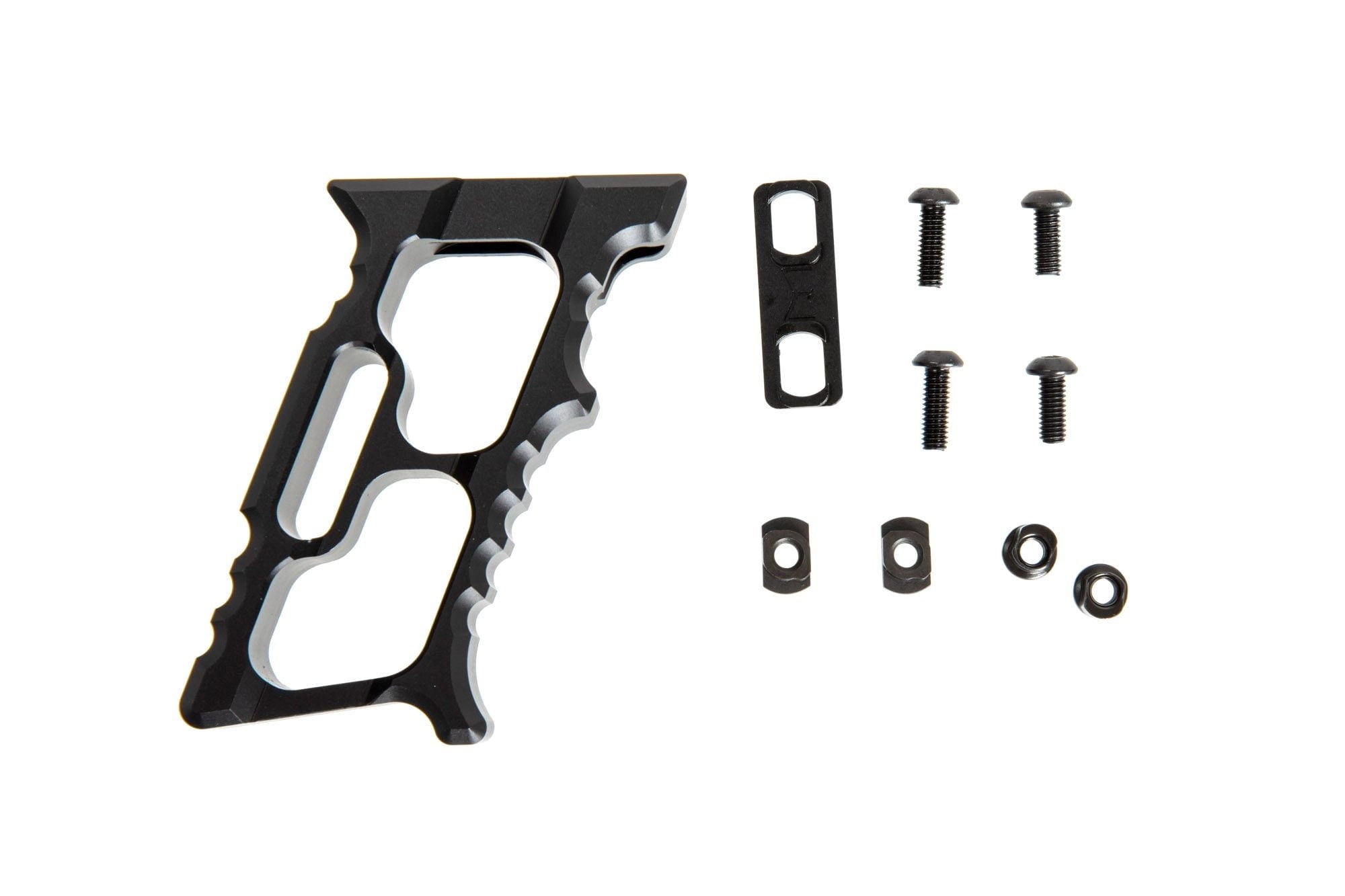 M-LOK/KEYMOD Aluminum Angled Forward Grip - Black