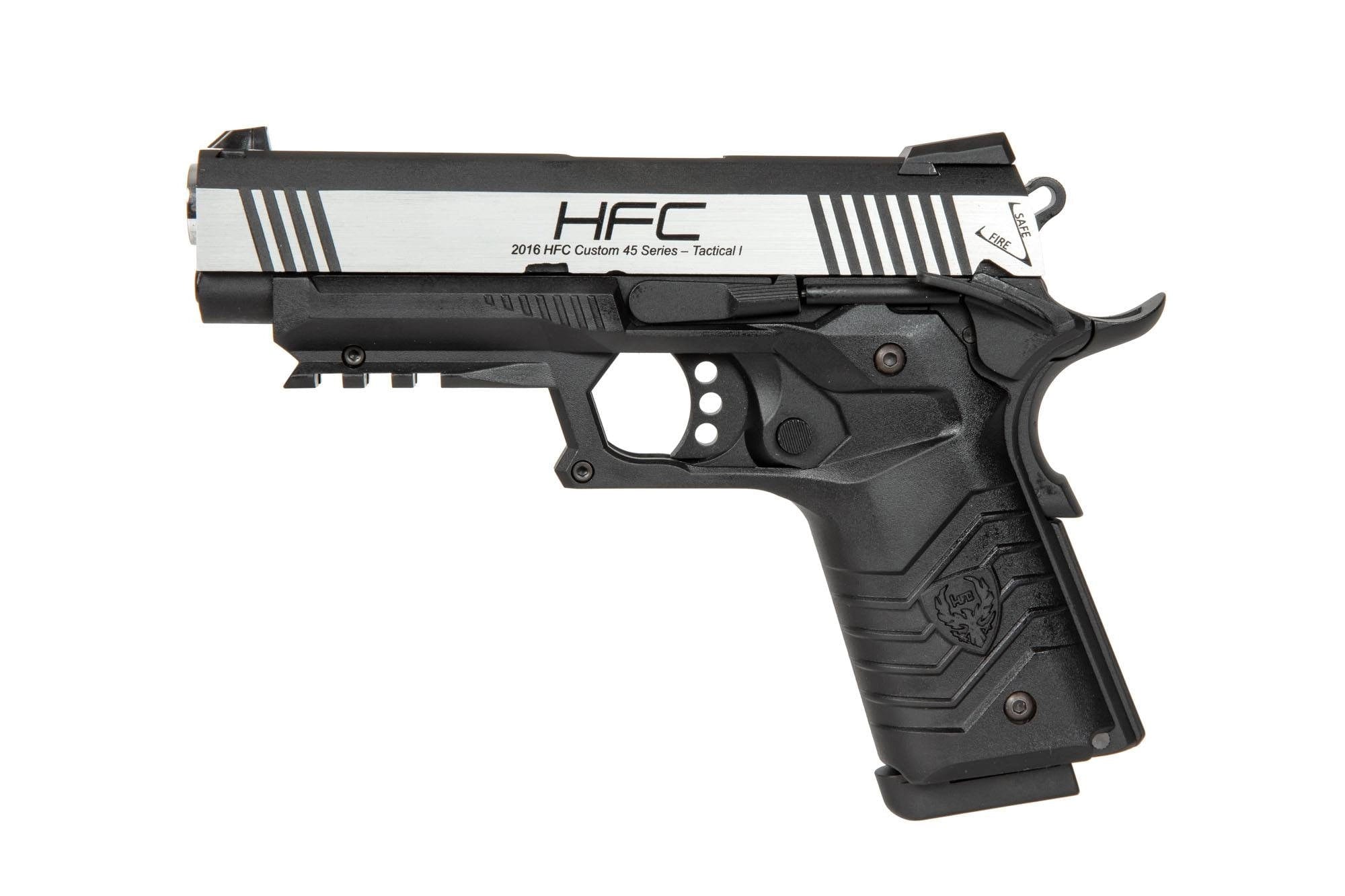 Gas blowback airsoft pistol HG-171 - black and silver
