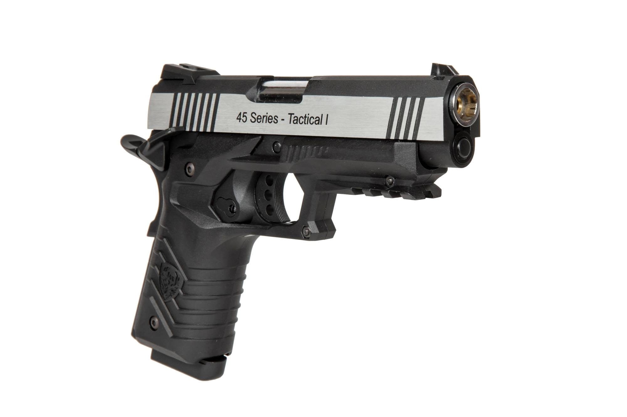 Gas blowback airsoft pistol HG-171 - black and silver