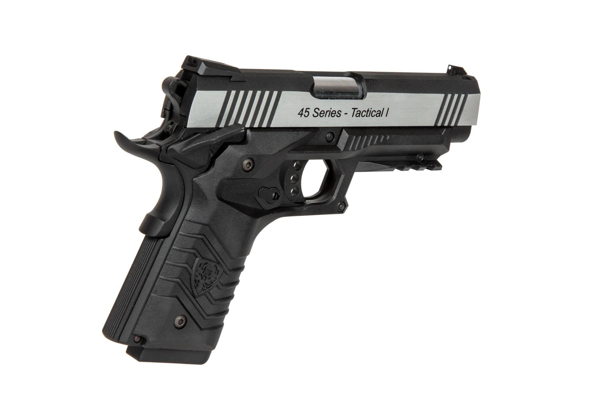 Gas blowback airsoft pistol HG-171 - black and silver