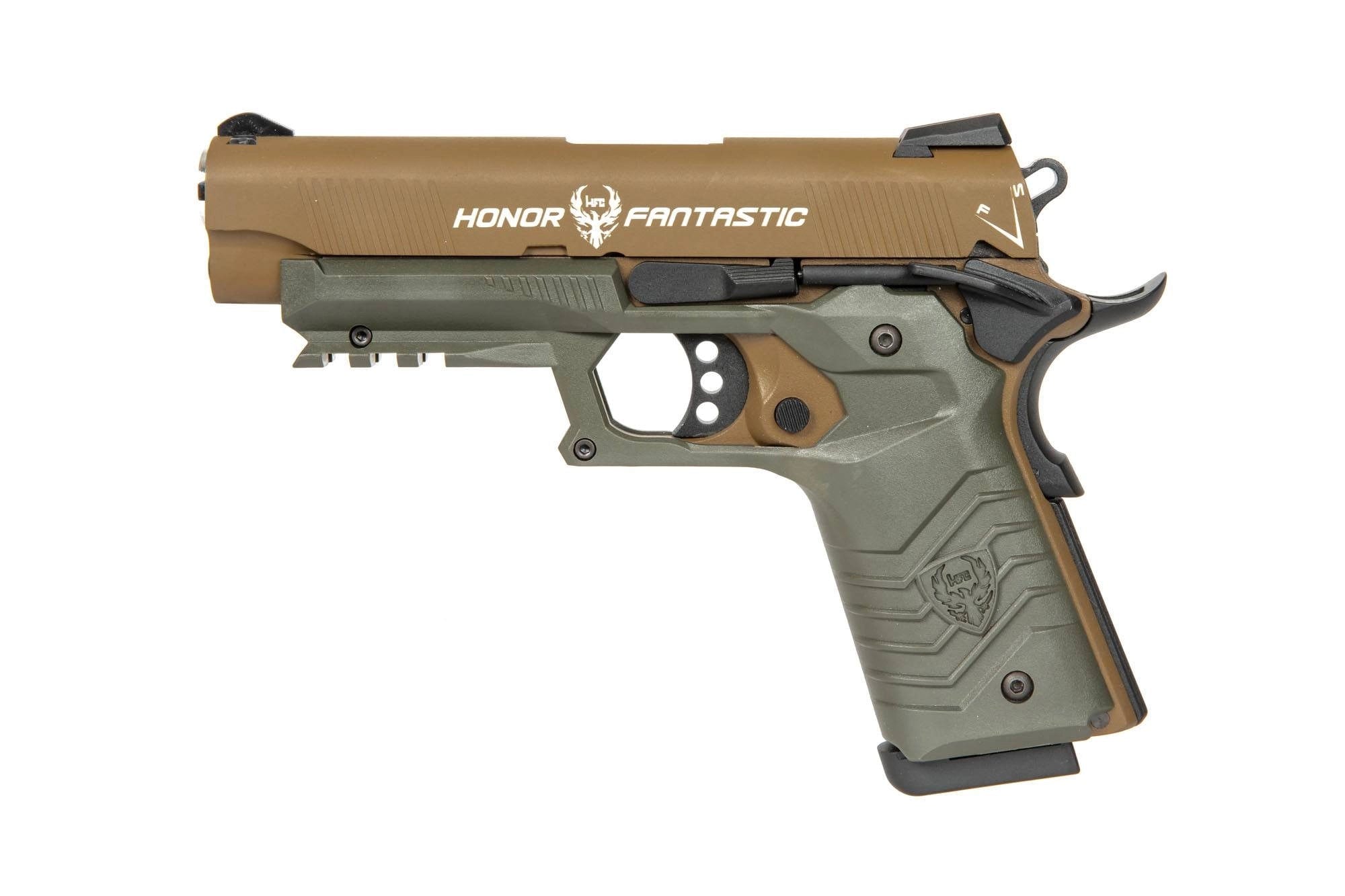 Gas blowback airsoft pistol HG-172 Tan and Olive Drab