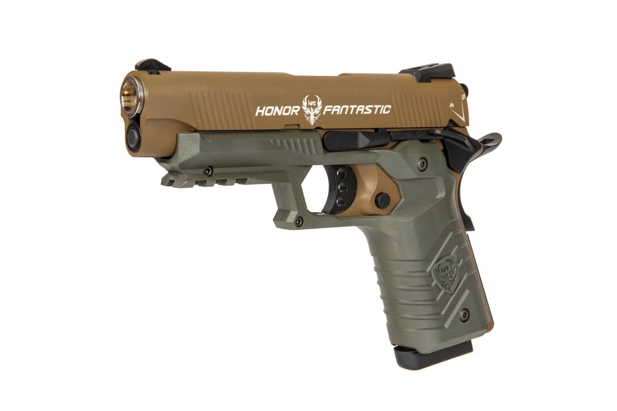 Gas blowback airsoft pistol HG-172 Tan and Olive Drab