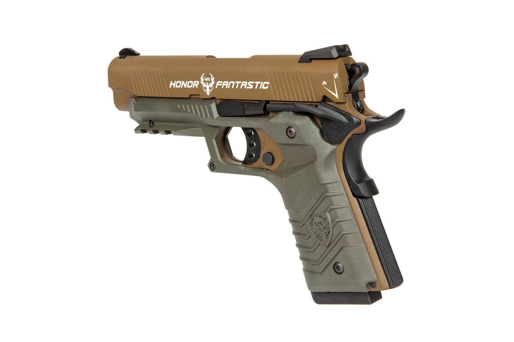 Gas blowback airsoft pistol HG-172 Tan and Olive Drab