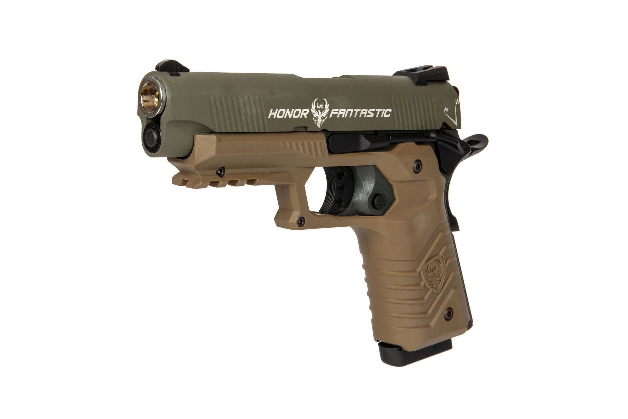 Gas blowback airsoft pistol HG-172 Olive Drab and Tan